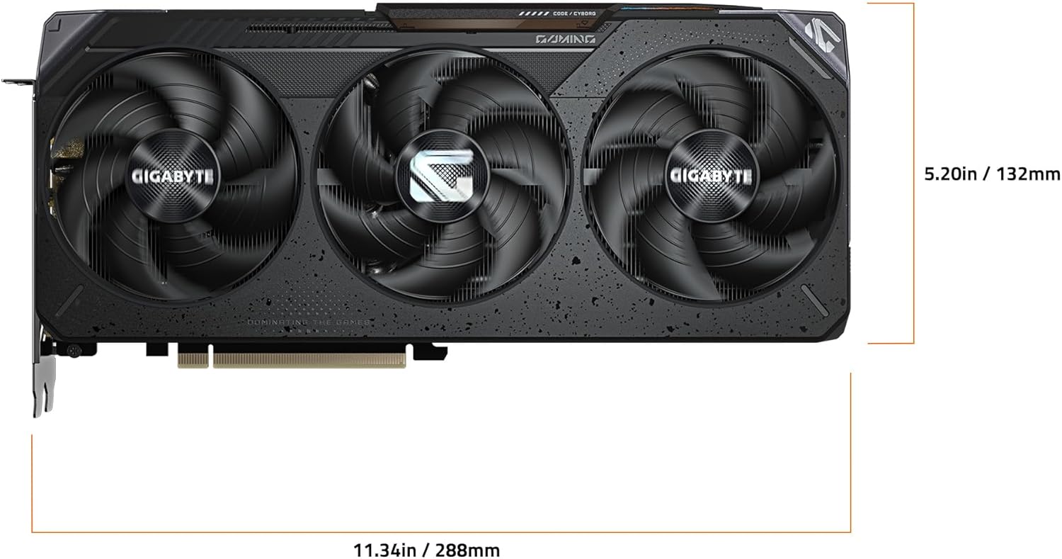 GIGABYTE Radeon RX 9070 XT Gaming OC 16G Graphics Card, PCIe 5.0, 16GB GDDR6, GV-R9070XTGAMING OC-16GD Video Card