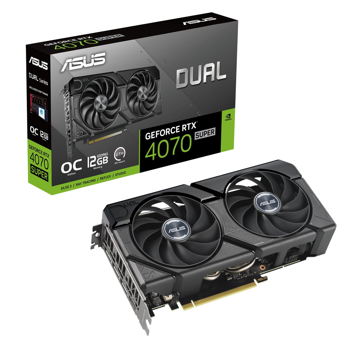 ASUS TUF Gaming GeForce RTX ™ 5070 12GB GDDR7 OC Edition Gaming Graphics Card (PCIe® 5.0, HDMI®/DP 2.1, 3.125-slot, Military-Grade Components, Protective PCB Coating, axial-tech Fans)