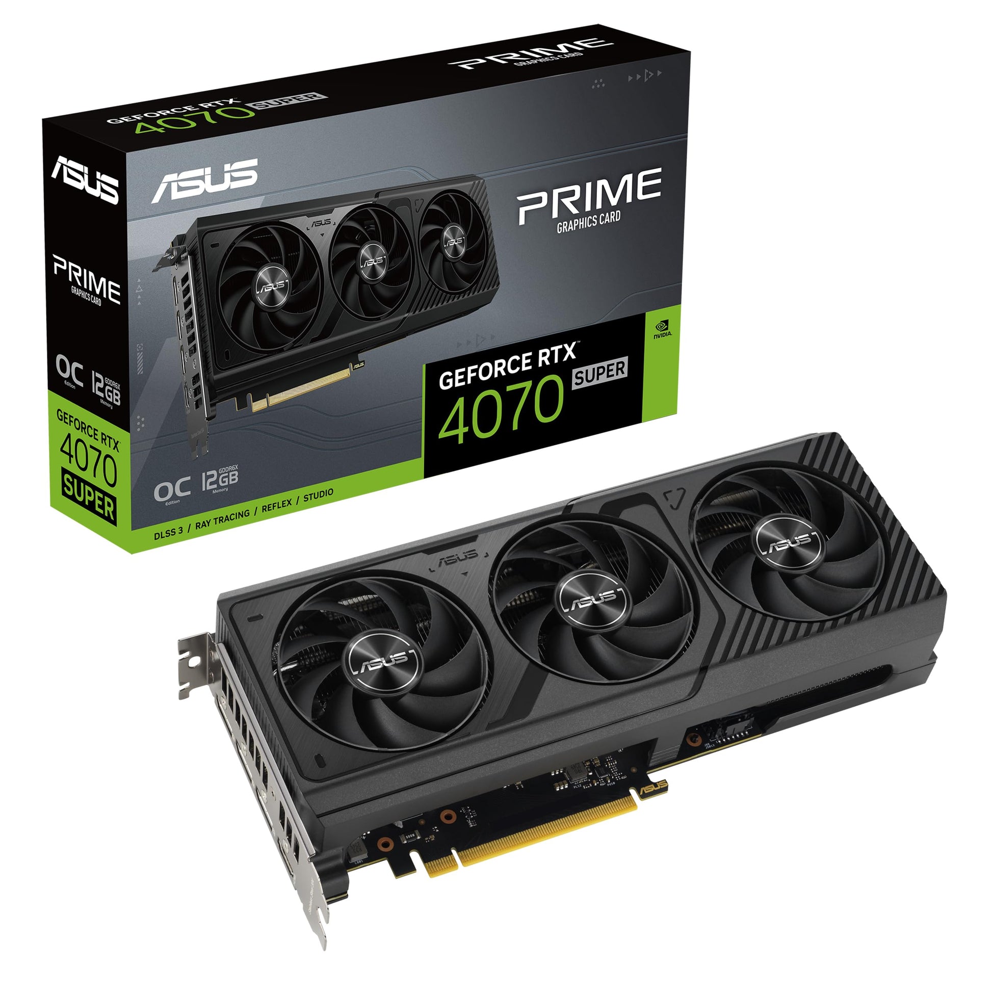 ASUS TUF Gaming GeForce RTX ™ 5070 12GB GDDR7 OC Edition Gaming Graphics Card (PCIe® 5.0, HDMI®/DP 2.1, 3.125-slot, Military-Grade Components, Protective PCB Coating, axial-tech Fans)